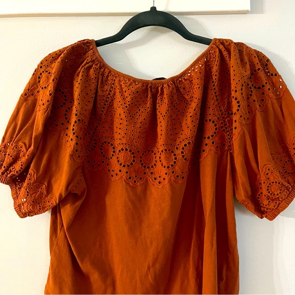 LOFT Eyelet Yoke Top Size Small - Picture 4 of 8